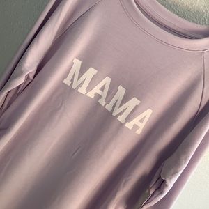 Mama to be Tunic Sweatshirt long sleeve 💜🤍